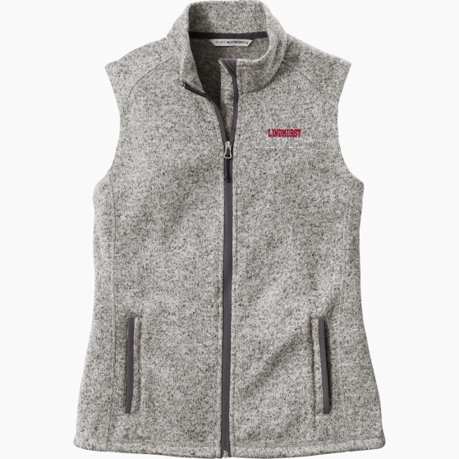 LINDHURST HIGH SCHOOL BLAZERS <span class="pdp-name-mascot">LINDHURST BLAZERS</span> Port Authority Women's Sweater Fleece Vest