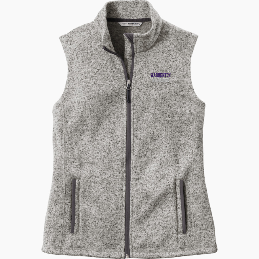 Warrenton Warriors <span class="pdp-name-mascot">Warrenton Warriors</span> Port Authority Women's Sweater Fleece Vest