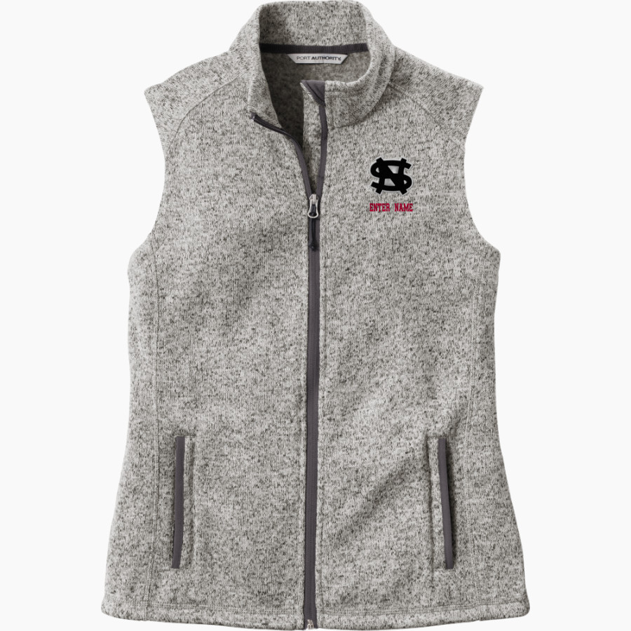 South Newton Rebels <span class="pdp-name-mascot">South Newton Rebels</span> Port Authority Women's Sweater Fleece Vest