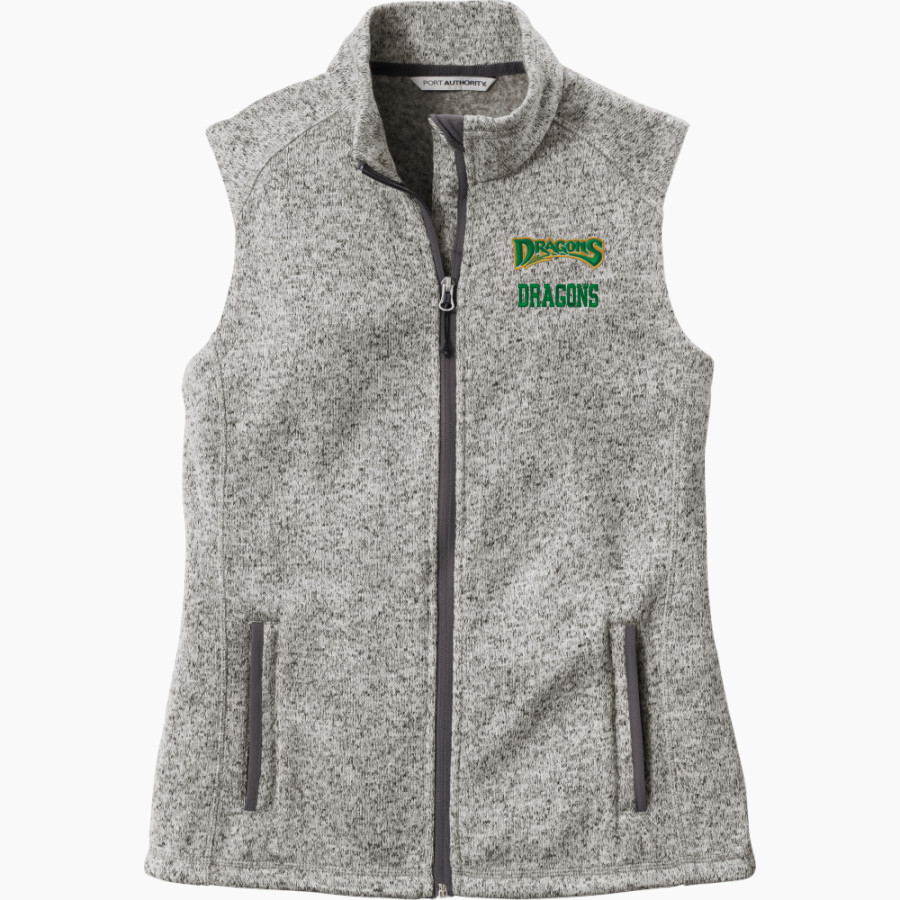 WEST DAVIDSON HIGH SCHOOL DRAGONS Port Authority Women's Sweater Fleece Vest