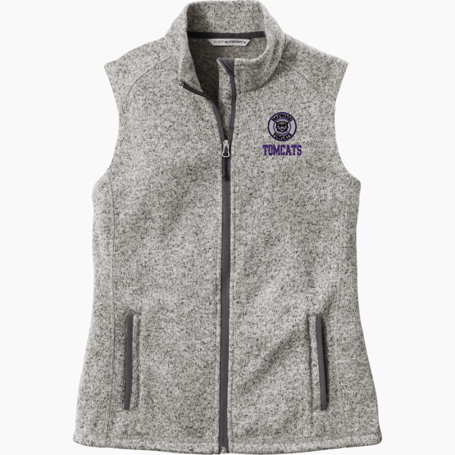 HAYWOOD TOMCATS ONLINE STORE <span class="pdp-name-mascot">HAYWOOD TOMCATS</span> Port Authority Women's Sweater Fleece Vest