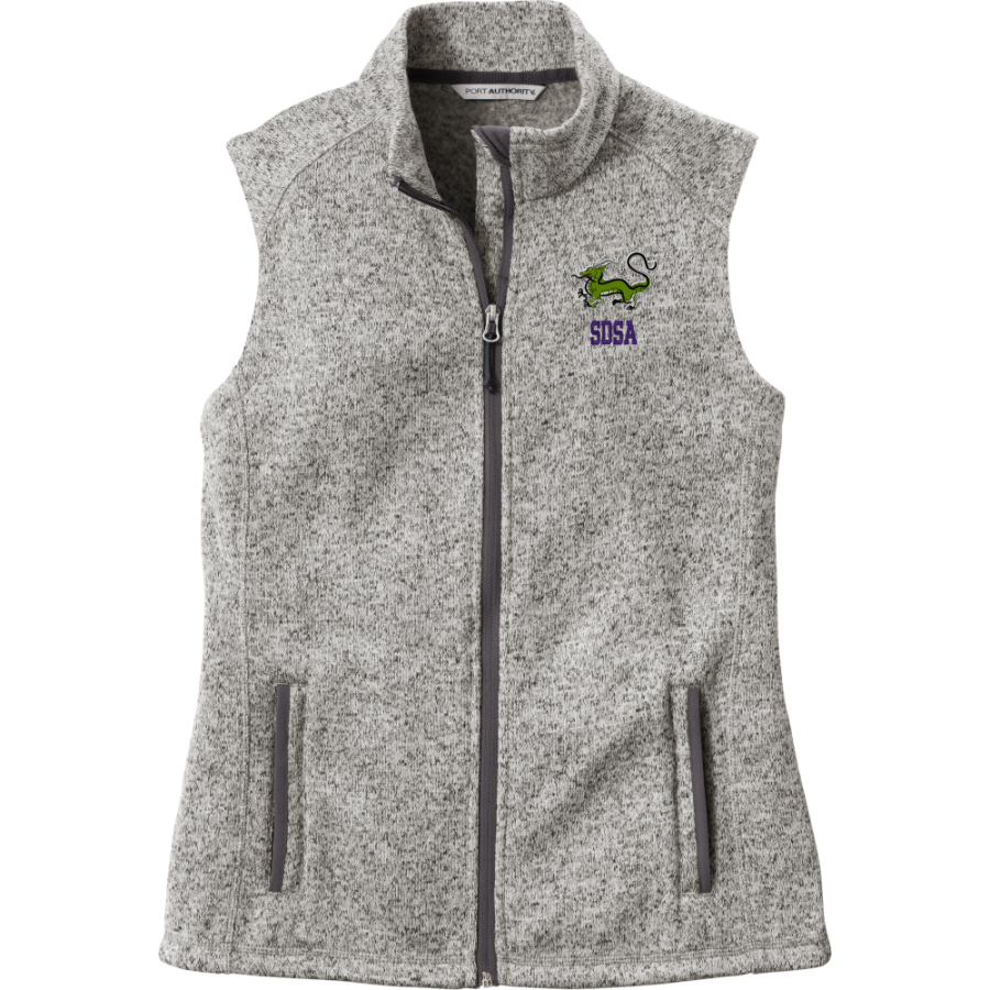 Southern Delaware School Of The Arts dragons <span class="pdp-name-mascot">SDSA Dragons</span> Port Authority Women's Sweater Fleece Vest
