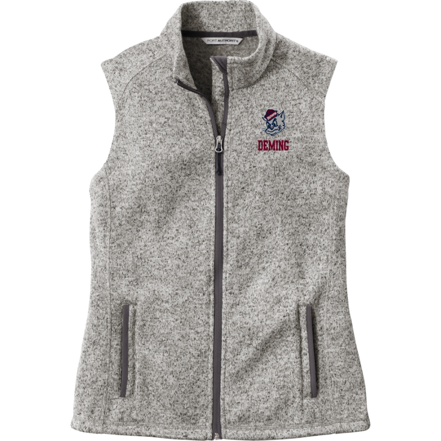 DEMING HIGH SCHOOL WILDCATS <span class="pdp-name-mascot">DEMING WILDCATS</span> Port Authority Women's Sweater Fleece Vest