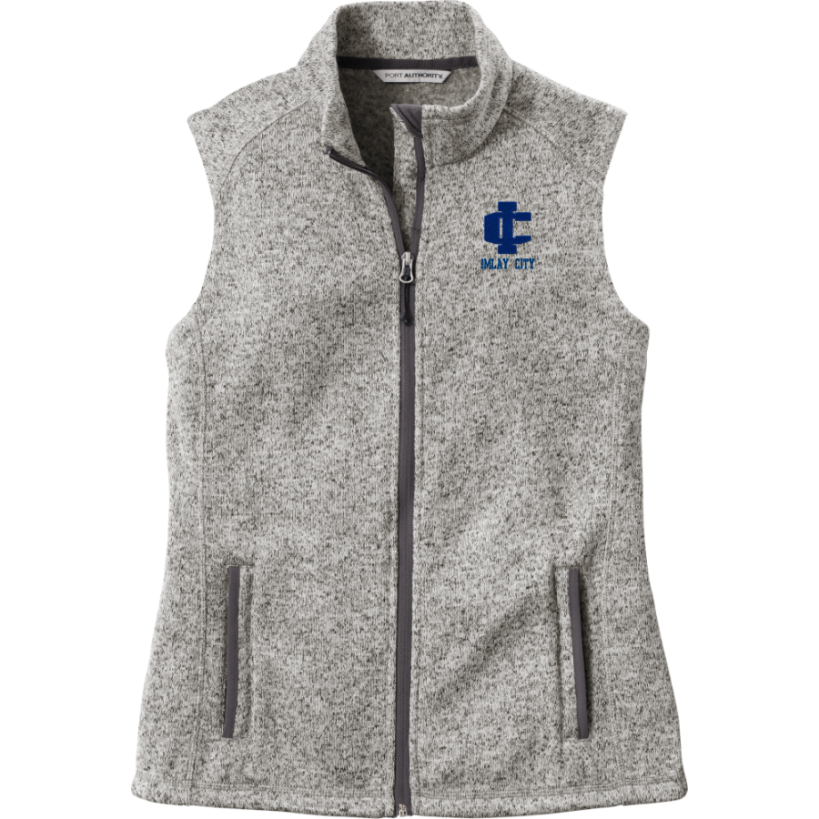 Imlay City Spartans <span class="pdp-name-mascot">Imlay City Spartans</span> Port Authority Women's Sweater Fleece Vest