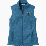 Hudson Valley Vikings Port Authority Women's Sweater Fleece Vest Front Thumbnail