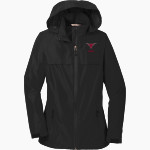 DOVER HIGH SCHOOL LONGHORNS Port Authority Women's Torrent Waterproof Jacket Front Thumbnail