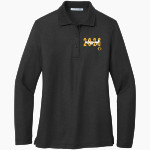 LYNNWOOD HIGH SCHOOL ROYALS <span class="pdp-name-mascot">LYNNWOOD ROYALS</span> Port Authority Women's Silk Touch Long Sleeve Polo Front Thumbnail