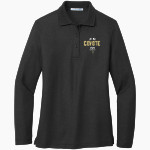 CALABASAS HIGH SCHOOL COYOTES <span class="pdp-name-mascot">CALABASAS COYOTES</span> Port Authority Women's Silk Touch Long Sleeve Polo Front Thumbnail
