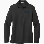 Bourgade Catholic Golden Eagles <span class="pdp-name-mascot">Bourgade Catholic Golden Eagles</span> Port Authority Women's Silk Touch Long Sleeve Polo Front Thumbnail
