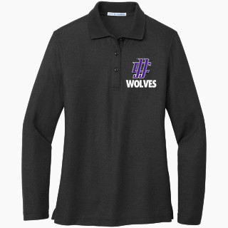 Port Authority Women's Silk Touch Long Sleeve Polo