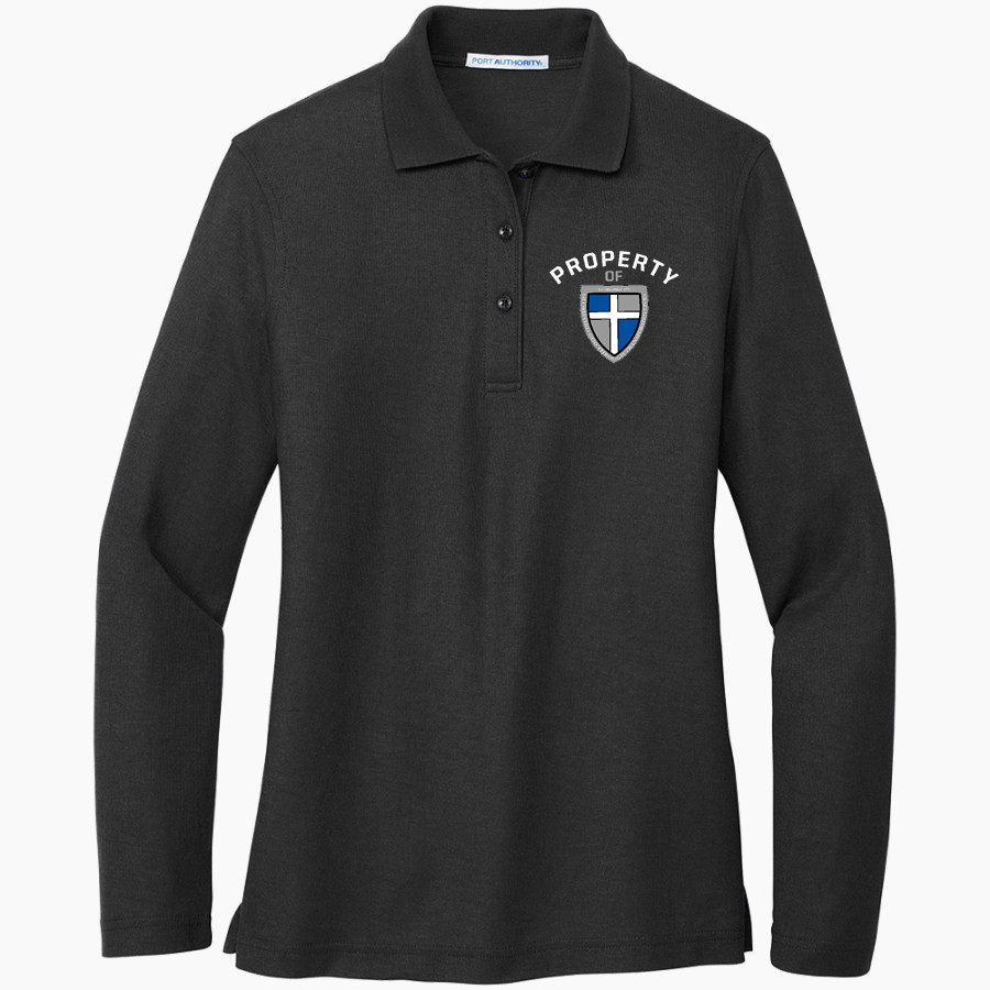 Legacy Rams Port Authority Women's Silk Touch Long Sleeve Polo