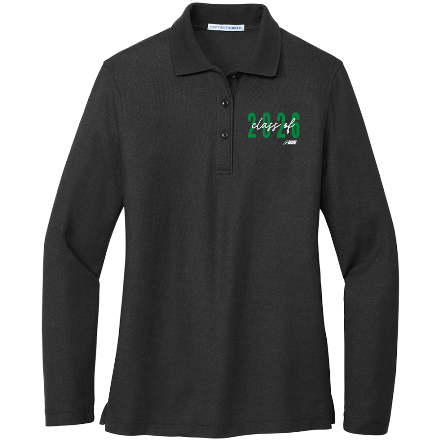 ULS Jr. Bows <span class="pdp-name-mascot">Junior Rainbows</span> Port Authority Women's Silk Touch Long Sleeve Polo