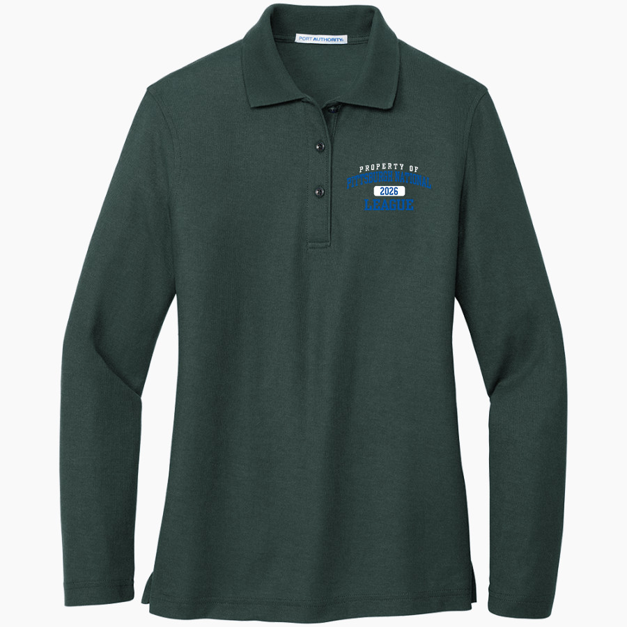 PITTSBURGH NATIONAL LEAGUE PITTSBURGH NATIONAL <span class="pdp-name-mascot">PITTSBURGH NATIONAL LEAGUE</span> Port Authority Women's Silk Touch Long Sleeve Polo