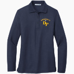 Devon Prep <span class="pdp-name-mascot">Devon Tide</span> Port Authority Women's Silk Touch Long Sleeve Polo Front Thumbnail