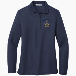 Dominican Stars <span class="pdp-name-mascot">Dominican University Stars</span> Port Authority Women's Silk Touch Long Sleeve Polo Front Thumbnail