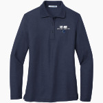 Westside Christian Wave <span class="pdp-name-mascot">Westside Christian Wave</span> Port Authority Women's Silk Touch Long Sleeve Polo Front Thumbnail