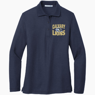 Port Authority Women's Silk Touch Long Sleeve Polo