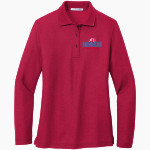 COLLEGE OF ST BENEDICT Bennies <span class="pdp-name-mascot">COLLEGE OF ST BENEDICT</span> Port Authority Women's Silk Touch Long Sleeve Polo Front Thumbnail
