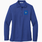 ISANTI HIGH SCHOOL WARRIORS <span class="pdp-name-mascot">SANTEE WARRIORS</span> Port Authority Women's Silk Touch Long Sleeve Polo Front Thumbnail