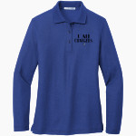 UAH Chargers <span class="pdp-name-mascot">University of Alabama Chargers</span> Port Authority Women's Silk Touch Long Sleeve Polo Front Thumbnail