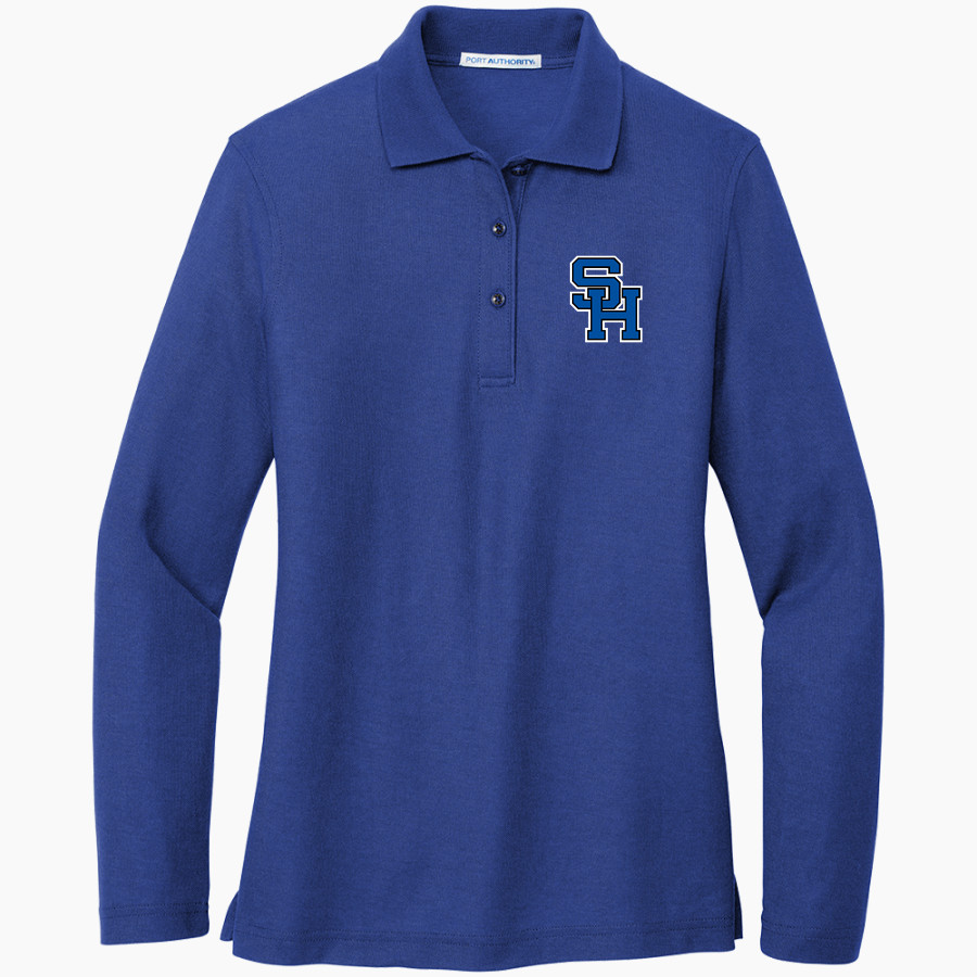 Spring Hill Panthers <span class="pdp-name-mascot">Spring Hill Panthers</span> Port Authority Women's Silk Touch Long Sleeve Polo
