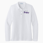 Spring Hill Badgers Port Authority Women's Silk Touch Long Sleeve Polo Front Thumbnail