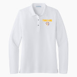 PAHRUMP VALLEY HIGH SCHOOL TROJANS <span class="pdp-name-mascot">PAHRUMP VALLEY TROJANS</span> Port Authority Women's Silk Touch Long Sleeve Polo Front Thumbnail