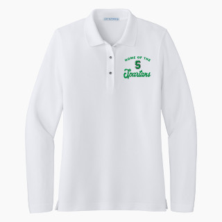 Port Authority Women's Silk Touch Long Sleeve Polo