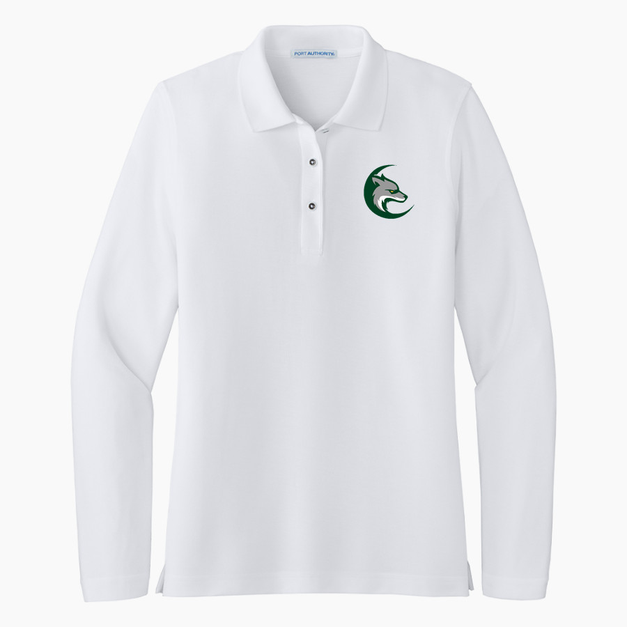 Cypress Creek Coyotes <span class="pdp-name-mascot">Cypress Creek Coyotes</span> Port Authority Women's Silk Touch Long Sleeve Polo
