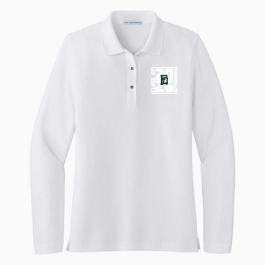Franklin Quakers <span class="pdp-name-mascot">Franklin Quakers</span> Port Authority Women's Silk Touch Long Sleeve Polo