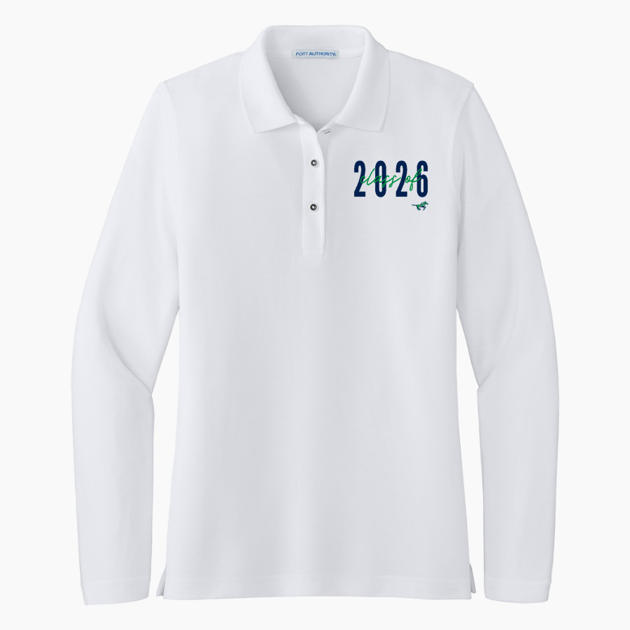 Babcock Trailblazers <span class="pdp-name-mascot">Babcock High School Trailblazers</span> Port Authority Women's Silk Touch Long Sleeve Polo
