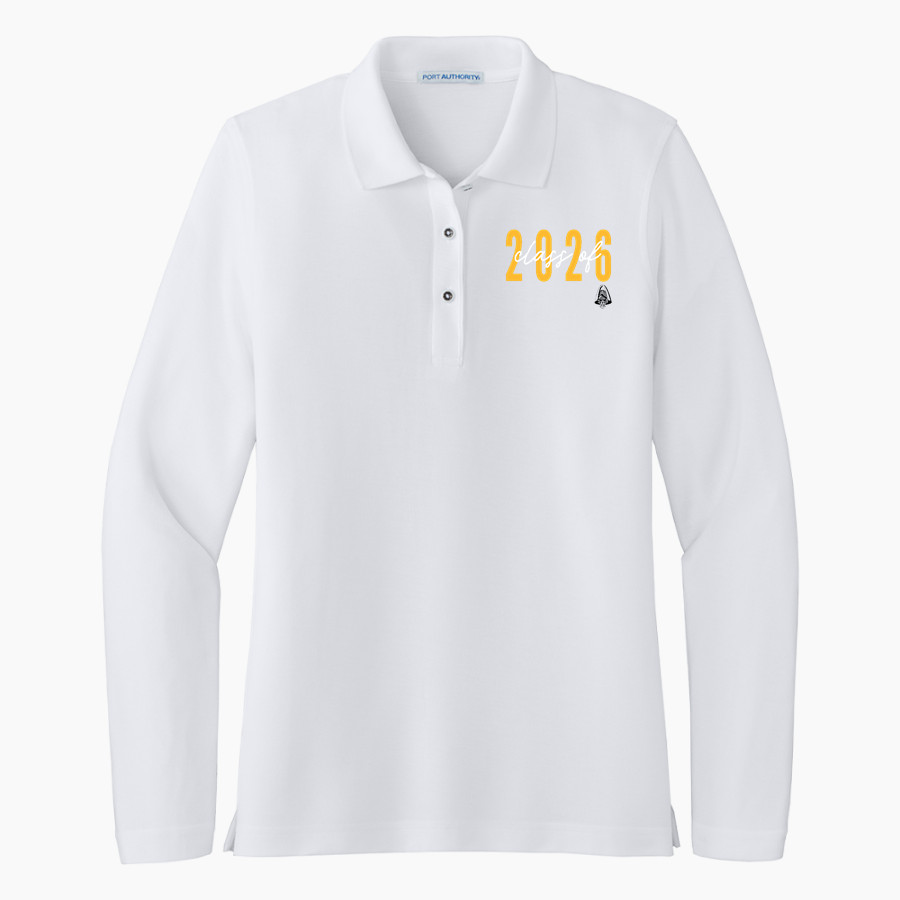 METRO ACADEMIC & CLASSICAL HIGH SCHOOL Online Store <span class="pdp-name-mascot">METRO ACADEMY & CLASSICAL METRO PANTHERS</span> Port Authority Women's Silk Touch Long Sleeve Polo