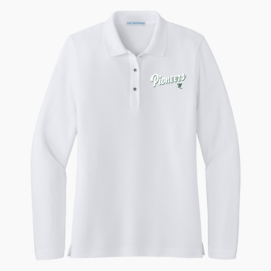 Mission Pioneers <span class="pdp-name-mascot">SAN GABRIEL MISSION PIONEER</span> Port Authority Women's Silk Touch Long Sleeve Polo