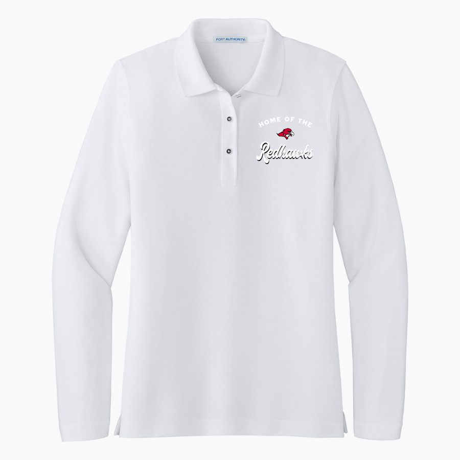 Benedictine University Mesa Redhawks Port Authority Women's Silk Touch Long Sleeve Polo