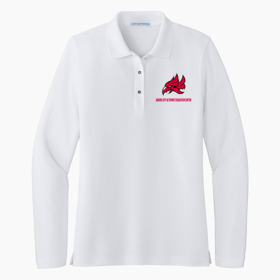 Garden City Alternate Education Center Phoenix Port Authority Women's Silk Touch Long Sleeve Polo