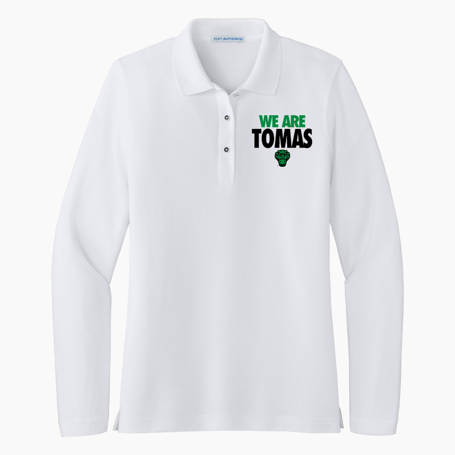 Tomas Gators Port Authority Women's Silk Touch Long Sleeve Polo