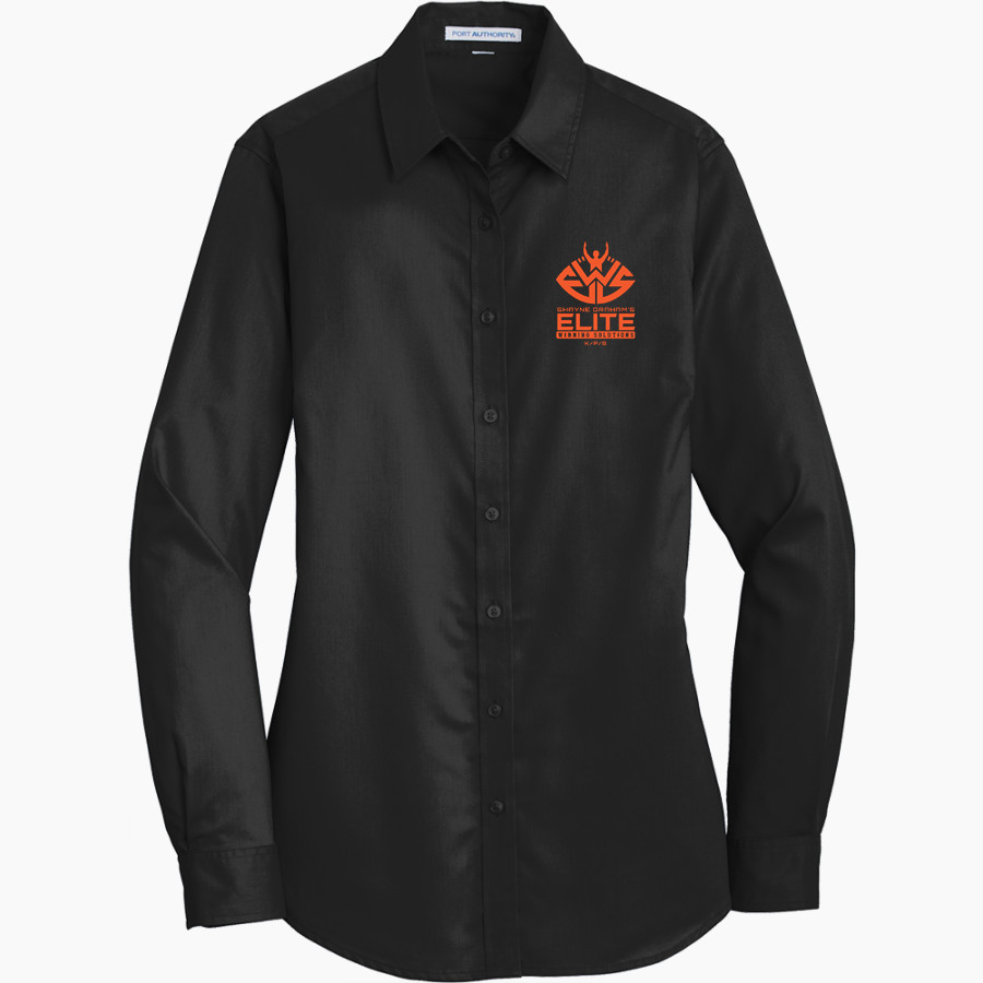 SHAYNE GRAHAM'S ELITE WINNING SOLUTIONS <span class="pdp-name-mascot">SHAYNE GRAHAM'S ELITE WINNING SOLUTIONS</span> Port Authority Women's SuperPro Twill Shirt