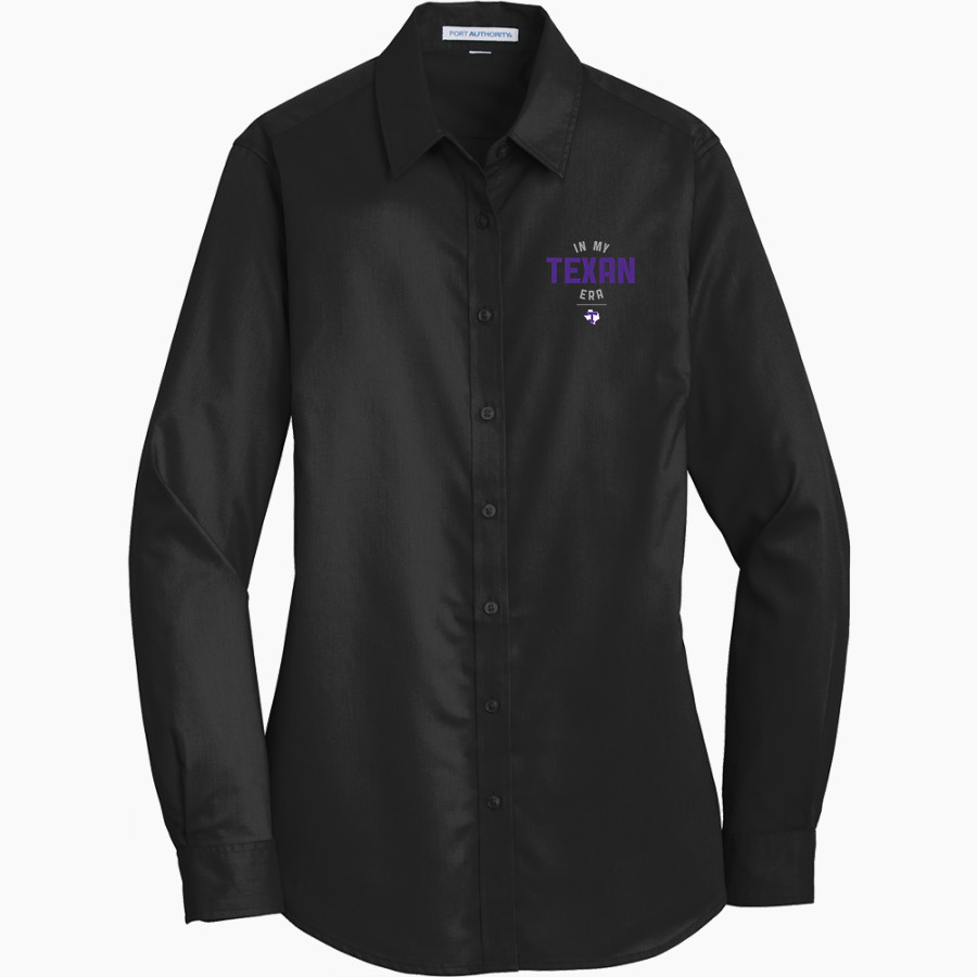 Tarleton State University Texans <span class="pdp-name-mascot">Tarleton State University Texans</span> Port Authority Women's SuperPro Twill Shirt