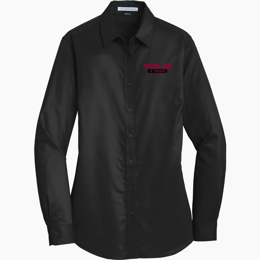 Roxbury Latin <span class="pdp-name-mascot">Roxbury Latin Foxes</span> Port Authority Women's SuperPro Twill Shirt