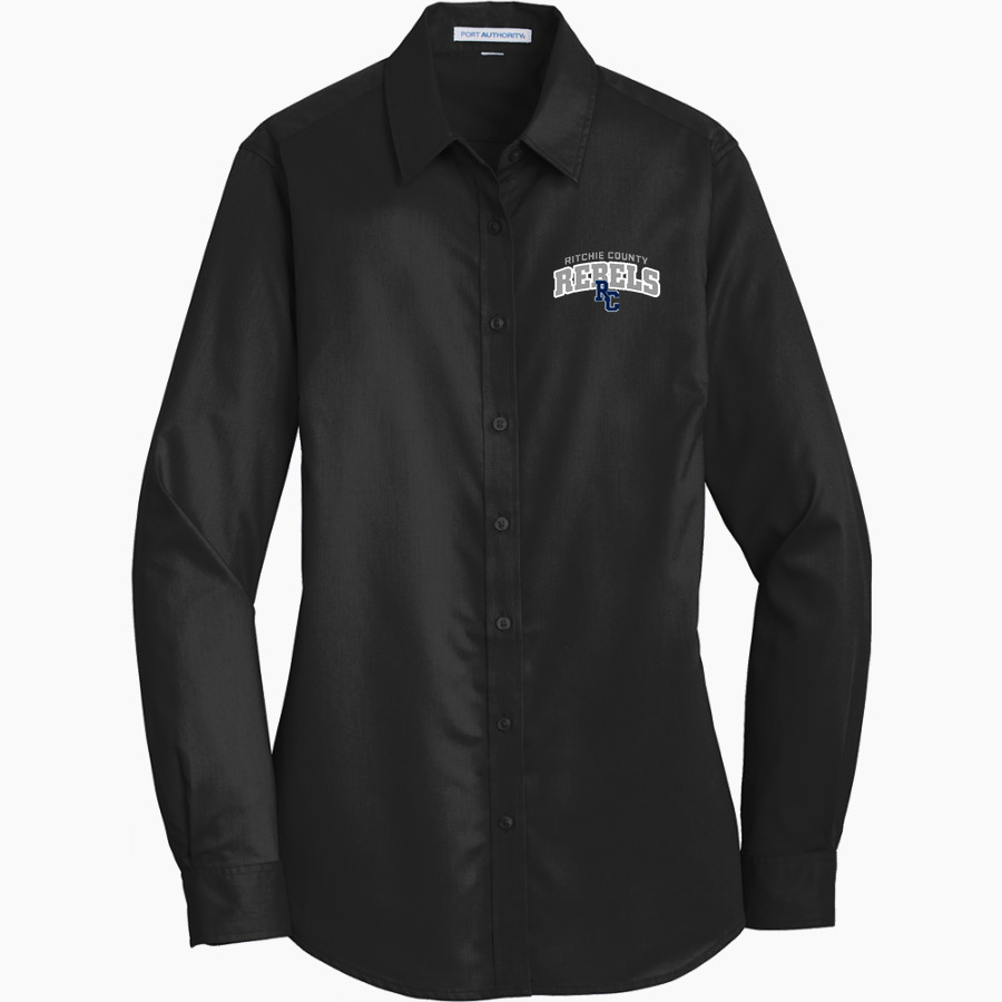 RITCHIE COUNTY HIGH SCHOOL REBELS Port Authority Women's SuperPro Twill Shirt