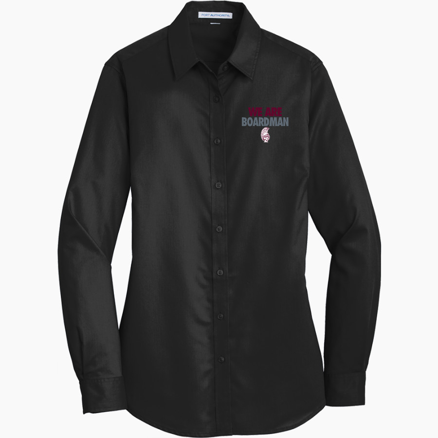 BOARDMAN HIGH SCHOOL SPARTANS <span class="pdp-name-mascot">BOARDMAN SPARTANS</span> Port Authority Women's SuperPro Twill Shirt