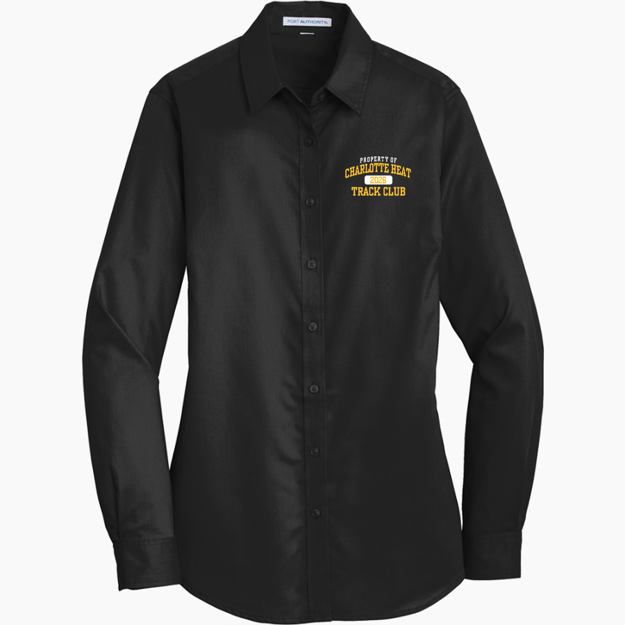 Charlotte Heat Track Club <span class="pdp-name-mascot">Charlotte Heat Track Club</span> Port Authority Women's SuperPro Twill Shirt