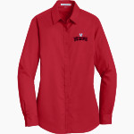Wisconsin Lutheran Vikings <span class="pdp-name-mascot">Wisconsin Lutheran Vikings</span> Port Authority Women's SuperPro Twill Shirt Front Thumbnail