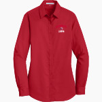 Cornerstone Lions <span class="pdp-name-mascot">Cornerstone Christian Lions</span> Port Authority Women's SuperPro Twill Shirt Front Thumbnail