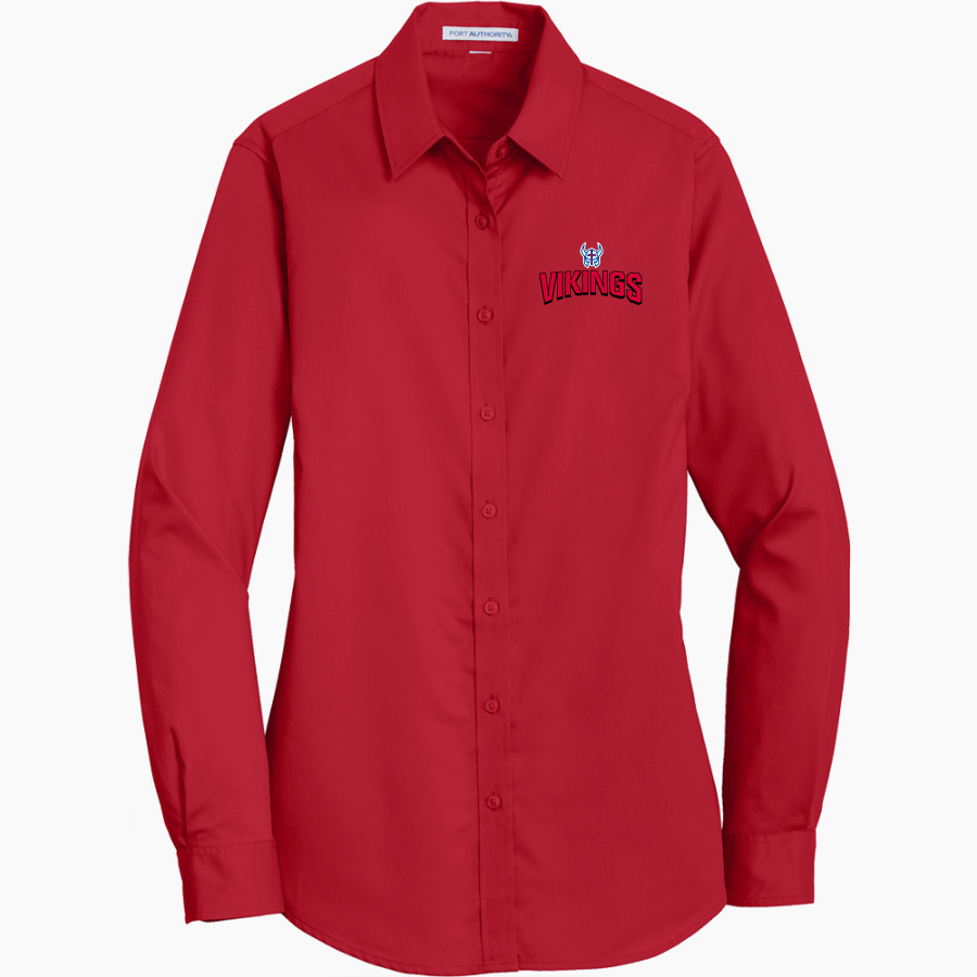 Wisconsin Lutheran Vikings <span class="pdp-name-mascot">Wisconsin Lutheran Vikings</span> Port Authority Women's SuperPro Twill Shirt