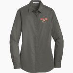 Hilton Elementary School hound dog Port Authority Women's SuperPro Twill Shirt Front Thumbnail