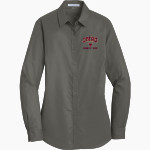 Omro School District Sideline Store <span class="pdp-name-mascot">OMRO FOXES</span> Port Authority Women's SuperPro Twill Shirt Front Thumbnail