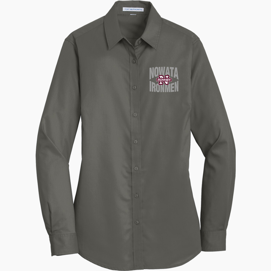 NOWATA HIGH SCHOOL IRONMEN <span class="pdp-name-mascot">NOWATA IRONMEN</span> Port Authority Women's SuperPro Twill Shirt