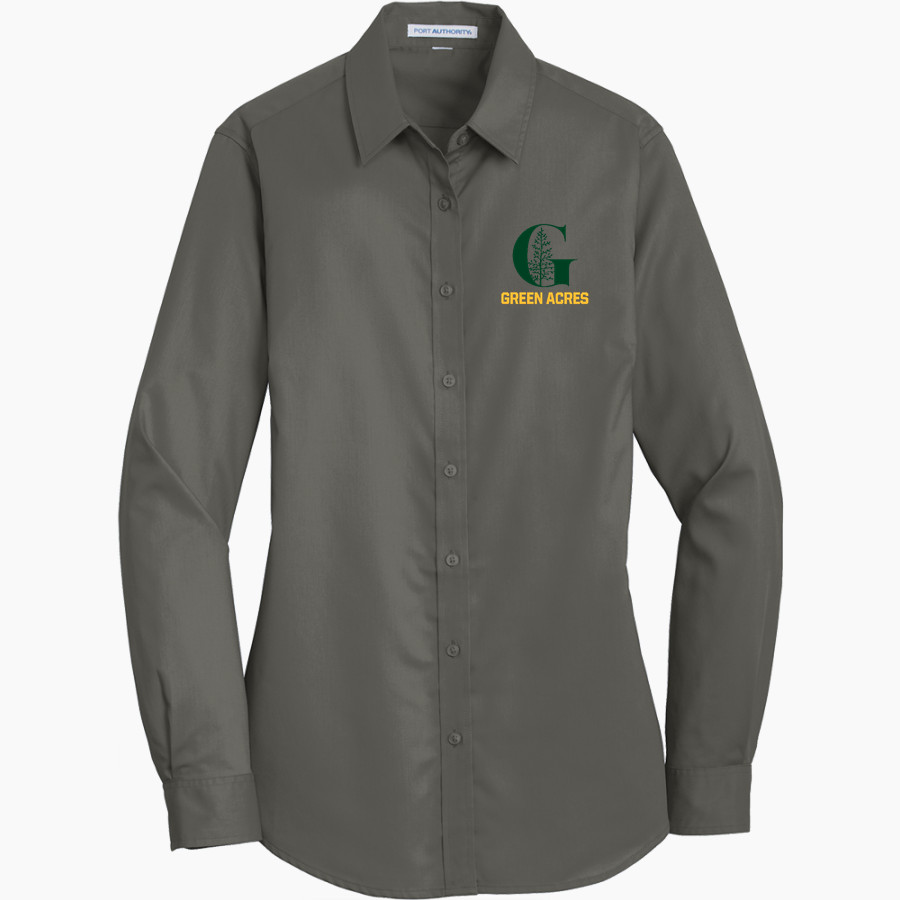 Green Acres Grizzlies <span class="pdp-name-mascot">Green Acres School Grizzlies</span> Port Authority Women's SuperPro Twill Shirt