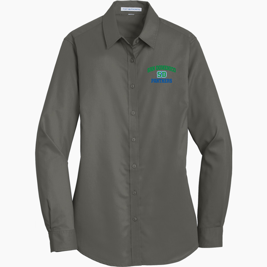 San Domenico Panthers <span class="pdp-name-mascot">San Domenico Panthers</span> Port Authority Women's SuperPro Twill Shirt